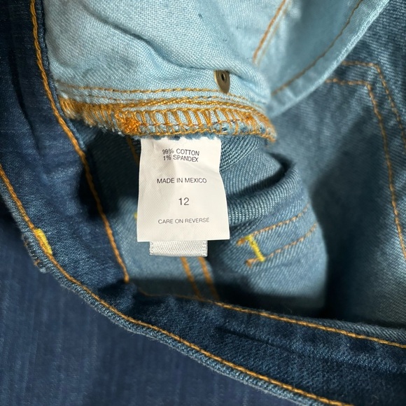 New York & Company The Crop Flare Leg Jean Low Rise Stretch Women's Size 12 - Picture 7 of 12